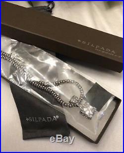 Silpada N1106 17 Popcorn Necklace & S0979 Uptown Cubic Zirconia Pendant NIB