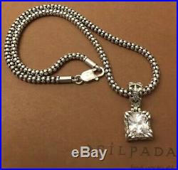 Silpada N1106 Popcorn Necklace + S0979 Uptown Cubic Zirconia Pendant MINT BOXED