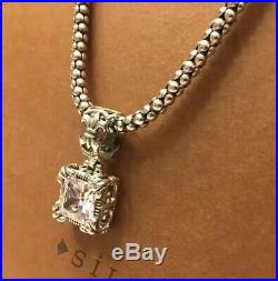 Silpada N1106 Popcorn Necklace + S0979 Uptown Cubic Zirconia Pendant MINT BOXED