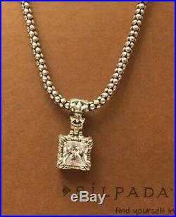 Silpada N1106 Popcorn Necklace + S0979 Uptown Cubic Zirconia Pendant MINT BOXED