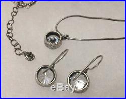 Silpada N2380 W2393 Cinema Star Cubic Zirconia Necklace & Earrings Set