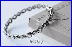 Silpada NEW Sterling Silver Brilliance Cubic Zirconia Bangle Bracelet B2710