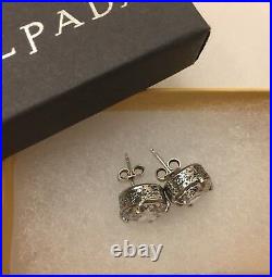 Silpada P2381 Cubic Zirconia Crown Jewel Stud Earrings MINT IN BOX