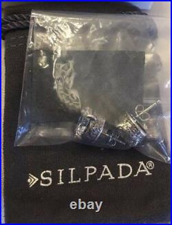 Silpada P2381 Cubic Zirconia Crown Jewel Stud Earrings MINT IN BOX