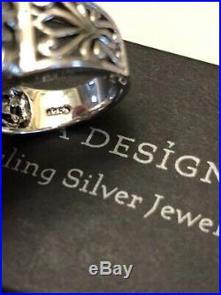Silpada R0981 Uptown Cubic Zirconia Sterling Silver Ring SZ 6 MINT IN BOX