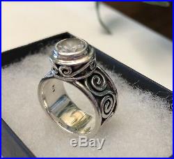 Silpada R1233 Bezel Set Cubic Zirconia & Sterling Silver Ring SZ 5 1/2