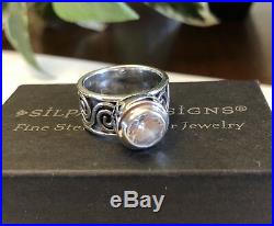 Silpada R1233 Bezel Set Cubic Zirconia & Sterling Silver Ring SZ 5 1/2