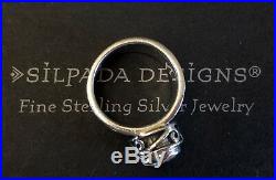 Silpada R1233 Bezel Set Cubic Zirconia & Sterling Silver Ring SZ 5 1/2