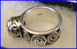 Silpada R1233 Bezel Set Cubic Zirconia & Sterling Silver Ring SZ 5 1/2