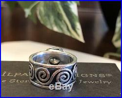 Silpada R1233 Bezel Set Cubic Zirconia & Sterling Silver Ring SZ 5 1/2