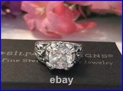 Silpada R3368 Blissful Thinking Cubic Zirconia Sterling Silver RingSize 6 NEW