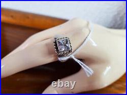 Silpada Square Cubic Zirconia 925 Sterling Silver Ring Sized 9.5