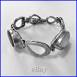 Silpada Sterling Silver CZ Crystal Hematite Tuxedo Bracelet B2713 cubic $279