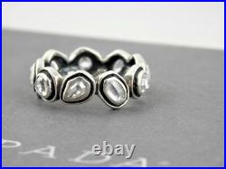 Silpada Sterling Silver Cubic Zirconia BRILLIANCE Eternity Ring R2807 size 9