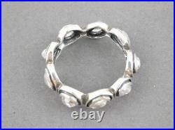 Silpada Sterling Silver Cubic Zirconia BRILLIANCE Eternity Ring R2807 size 9