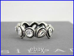 Silpada Sterling Silver Cubic Zirconia BRILLIANCE Eternity Ring R2807 size 9