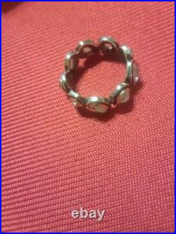 Silpada Sterling Silver Cubic Zirconia BRILLIANCE Eternity Ring R2807 size 9