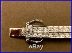 Silpada Sterling Silver Cubic Zirconia Double Row Tennis Bracelet B1390 NEW RARE