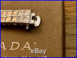 Silpada Sterling Silver Cubic Zirconia Double Row Tennis Bracelet B1390 NEW RARE