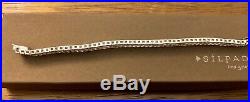 Silpada Sterling Silver Cubic Zirconia Double Row Tennis Bracelet B1390 NEW RARE