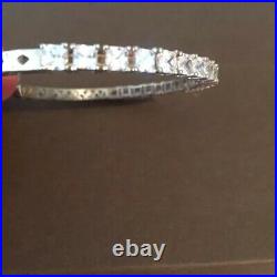 Silpada Sterling Silver Flexible Cubic Zirconia Cuff Bracelet B2094