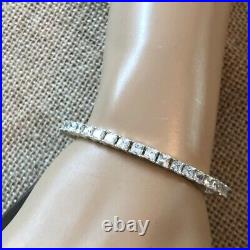 Silpada Sterling Silver Flexible Cubic Zirconia Cuff Bracelet B2094