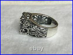 Silpada Sterling Silver Uptown Cubic SIZE 10 CZ Filigree Ring R0981 RARE HTF