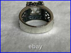 Silpada Sterling Silver Uptown Cubic SIZE 10 CZ Filigree Ring R0981 RARE HTF