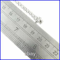 Silver Ladies Tennis Bracelet Cubic Zirconia 12g 925 Sterling Silver 7.5