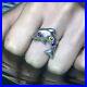 Size 7 Dolphin Multi Colored Cubic Zirconia Ring 925 Sterling Silver