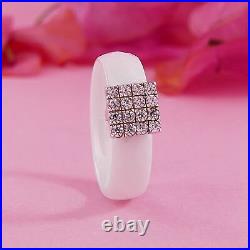 Statement 925 Sterling Silver 1.28Ct White Cubic Zirconia Stone Spira Ring Size