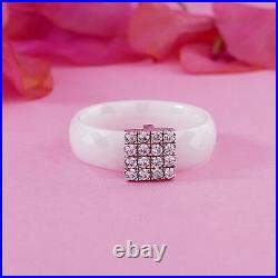 Statement 925 Sterling Silver 1.28Ct White Cubic Zirconia Stone Spira Ring Size