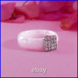 Statement 925 Sterling Silver 1.28Ct White Cubic Zirconia Stone Spira Ring Size