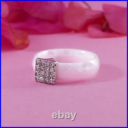 Statement 925 Sterling Silver 1.28Ct White Cubic Zirconia Stone Spira Ring Size