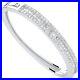 Sterling Silver 3 Row Cubic Zirconia Baguette Centre Baby Bangle