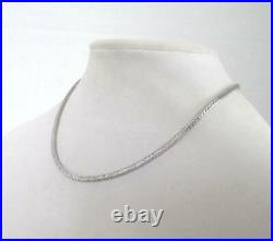 Sterling Silver 3mm Micro Tennis Chain Cubic Zirconia Solid 925 16 Necklace