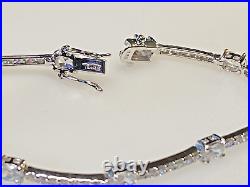 Sterling Silver 925 Bracelet Vincenza Cubic Zirconia 9.06g