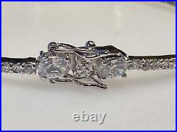 Sterling Silver 925 Bracelet Vincenza Cubic Zirconia 9.06g