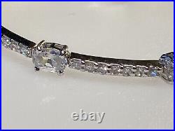 Sterling Silver 925 Bracelet Vincenza Cubic Zirconia 9.06g