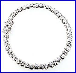 Sterling Silver (925) Cubic Zirconia 18.5cm Tennis BRACELET