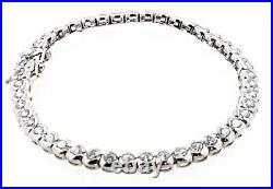 Sterling Silver (925) Cubic Zirconia 18.5cm Tennis BRACELET