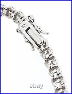 Sterling Silver (925) Cubic Zirconia 18.5cm Tennis BRACELET