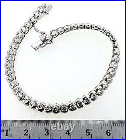 Sterling Silver (925) Cubic Zirconia 18.5cm Tennis BRACELET