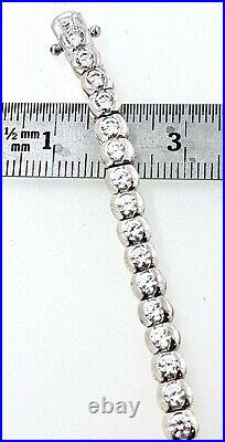 Sterling Silver (925) Cubic Zirconia 18.5cm Tennis BRACELET