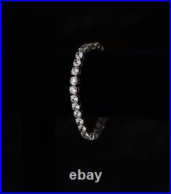 Sterling Silver CZ Tennis Bracelet AAA Round Brilliant Cubic Zirconia Gems