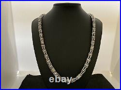 Sterling Silver Cage Chain With Cubic Zirconia Stones