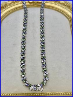 Sterling Silver Cubic Zircon Necklace, Bracelet, Ring, Earrings Set