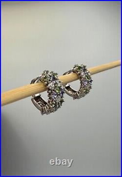 Sterling Silver Cubic Zircon Necklace, Bracelet, Ring, Earrings Set