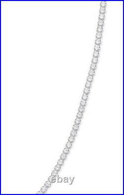 Sterling Silver Cubic Zirconia 17 Tennis Collarette Chain UK Jewellers