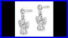 Sterling Silver Cubic Zirconia Angel Dangle Earrings